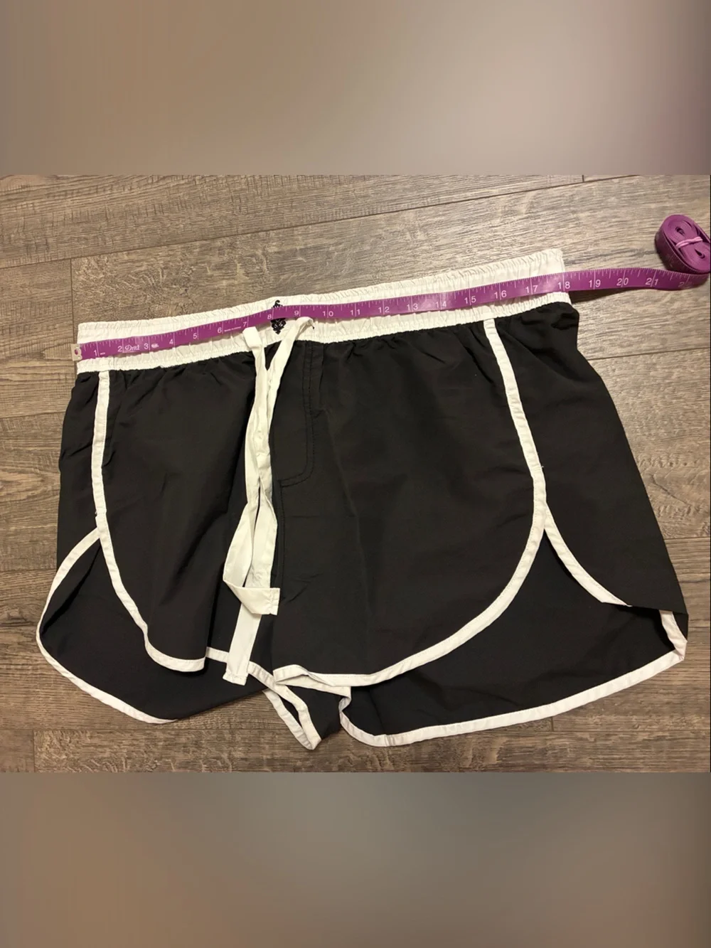 Free People Right Hook Boxer Shorts - Size: XL - Color: Black w/White Trim EUC